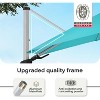 LAUSAINT HOME 10' Square Cantilever Umbrella with Olefin Fabric - 4 of 4