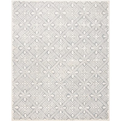 Micro-loop Mlp262 Hand Tufted Area Rug - Grey/ivory - 8'x10' - Safavieh ...