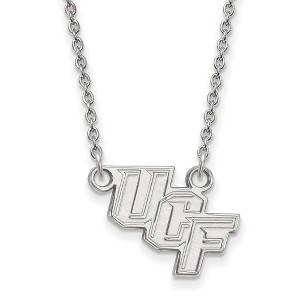Black Bow Jewelry 10k White Gold Central Florida Knights NCAA Necklace 18 Inch - 1 of 4