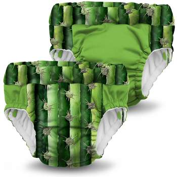 Kanga Care Lil Learnerz Reusable Toilet Training Pants (XSmall - Prickles & Tadpole Green)