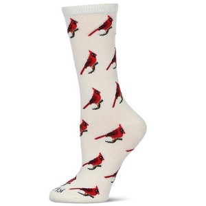 Memoi Cardinal Bamboo Blend Crew Sock - 1 of 4