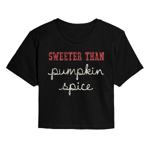 Women's - Instant Message - Sweeter Than Pumpkin Spice Cropped