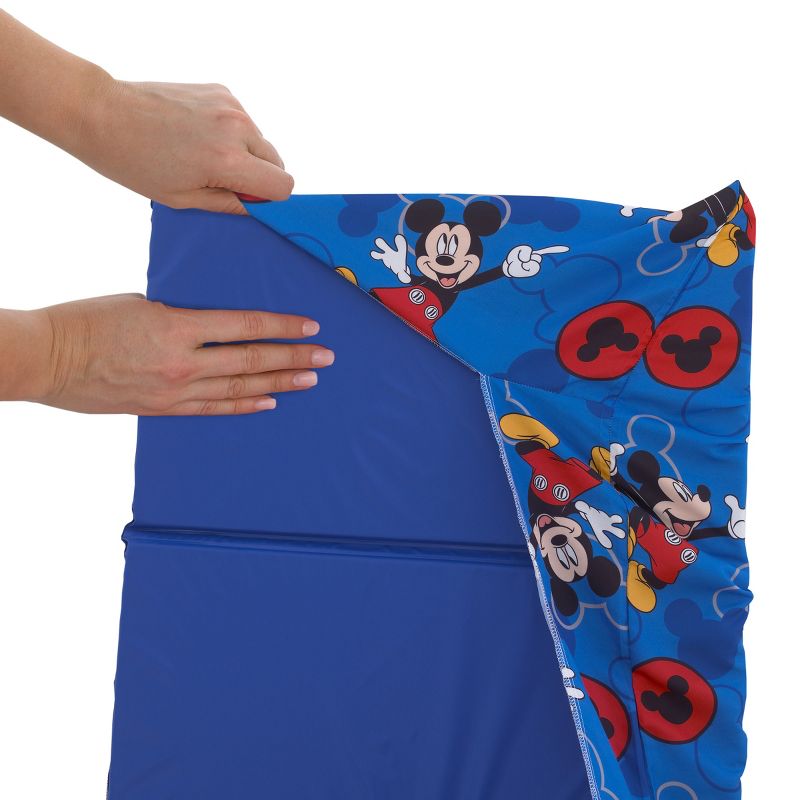 Disney Mickey Mouse Blue and Grey Preschool Nap Pad Sheet, 2 of 5