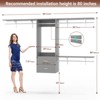 Aheaplus Closet System with 2-Drawers, Adjustable - 4 of 4