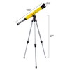 Toy Time Kids' 40mm 30x Beginner Telescope With Adjustable Tripod - Yellow and Silver - 3 of 4