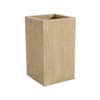 VisioGear 27"H Handmade Rectangle Planter Box, Modern Planter for Patio, Garden, Travertine, 15.5"*15.5"*27" - 4 of 4