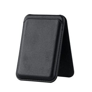 Entronix Leather Magnetic Wallet Attachment for MagSafe & Magnetic Phone Cases – Slim Card Holder Phone Accessory - 1 of 4