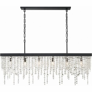 Crystorama Lighting Winham 6 - Light Chandelier in  Black Forged - 1 of 4