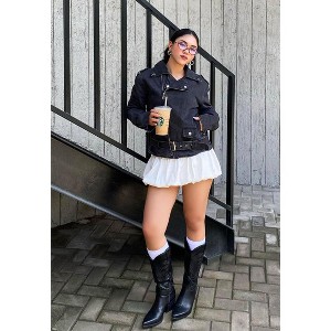 Saguaro Faux Leather Long Cowboy Boots - 1 of 4