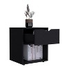NicBex 1 Drawer Nightstand with Handle Free Design,Bedside Table with Open Storage Shelf,Modern Side Table for Bedroom - 4 of 4