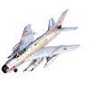 Mikoyan-Gurevich MiG-19PM Farmer-E Fighter Aircraft "Red 18" Soviet Air Force 1/72 Diecast Model by Panzerkampf - 4 of 4