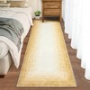 Area Rug Modern Ombre Bordered Machine Washable Rug for Living Room Bedroom Border Gradient Stain Resistant Accent Rug - 2 of 4