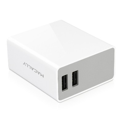 Macally 24 Watt Dual Port USB-A Wall Charger