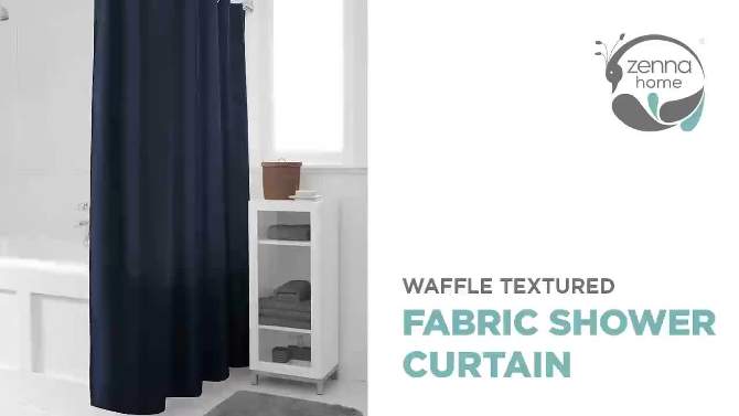 Waffle Shower Curtain - Zenna Home, 2 of 7, play video