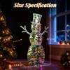 Karl Home  4FT Iridescent Lighted Snowman Christmas Decoration - 4 of 4
