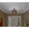 Quoizel Lighting Wilder 3 - Light Semi-Flush Mount in  Mottled Black - 2 of 4
