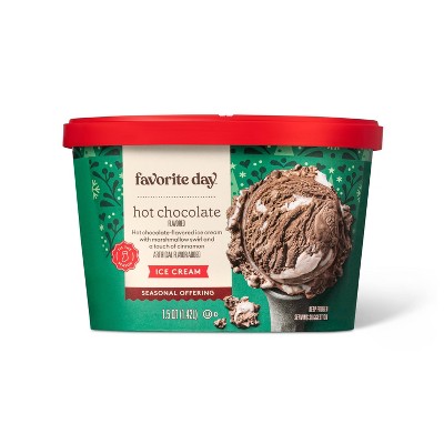 Hot Chocolate Marshmallow Swirl Ice Cream - 48oz - Favorite Day™