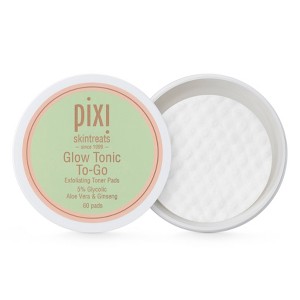 Pixi By Petra Glow Tonic To-Go Exfoliating Toner Pads - 60ct/3.8oz - 1 of 4