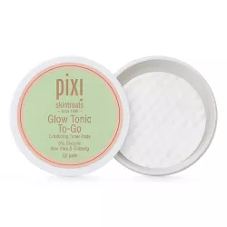 Pixi By Petra Glow Tonic To-Go Exfoliating Toner Pads - 60ct/3.8oz