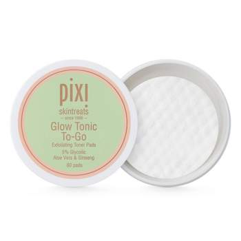 Pixi By Petra Glow Tonic To-Go Exfoliating Toner Pads - 60ct/3.8oz