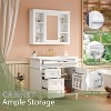 36'' Bathroom Vanity with Medicine Cabinet, Modern Bathroom Storage Cabinet with 2 Soft Closing Doors and 4 Drawers - 4 of 4
