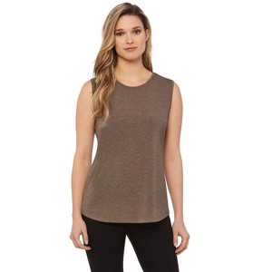 Rekucci Women's Soft Jersey Knit Sleeveless Tank Top – Casual & Versatile Everyday Wear - 1 of 3