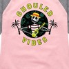 Girls' - Disney - Ghouled Vibes Shirt Tail Raglan Graphic T-shirt - 2 of 4