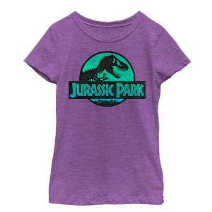 Girl's Jurassic Park Ocean Ripple Logo T-Shirt - 1 of 3