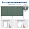 59 Inch Wide Buffet Cabinet, Kitchen Storage Cabinet, Wood Console Table, Coffee Bar Decorative Cabinet for Living Room Dining Room Entryway - 3 of 4