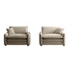 2-Piece Corduroy Deep-Seat Armrest Sofa Set - 4 of 4