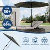 7.5ft Patio Umbrella, Table Umbrella Outdoor Patio with Crank Lift & Push Button Tilt, 6 Sturdy Ribs for Yard, Deck, Pool - 4 of 4