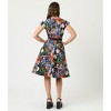 Elvira x Unique Vintage Women's Hedda Swing Dress - 2 of 4