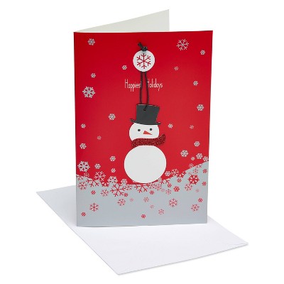 8ct Snowman Ornament Christmas Boxed Cards - American Greetings