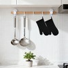 REGALWOVEN Oven Mitts and Pot Holders Sets of 4, Heat Resistant Oven Gloves and Pot Holders with Non-Slip Silicone Surface for Kitchen - 2 of 4