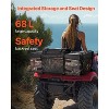 VEVOR ATV Rear Storage Bag,68L ATV Rear Cargo Bag with Sponge Seat Cushion&Bottle Holder,600D Oxford Cloth Storage Rear Rack Seat Bag,Black+Camouflage - 3 of 4