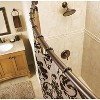 Home Mart Goods Bronze Metal Shower Curtain Curved Rod Rust Resistant Non-Slip - 40"-64" - 2 of 4
