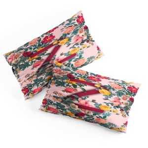 Deny Designs King Burcu Korkmazyurek Summer Botanical Monogram Pillow Shams - 1 of 3