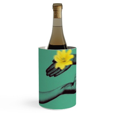 Chromoeye Jewels in Teal Wine Chiller - Deny Designs