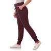 Rekucci Women’s Soft Knit Loungewear Jogger Pants with Pockets – Mid-Rise, Drawstring Waist, Cozy Slim-Relaxed Fit - 3 of 4