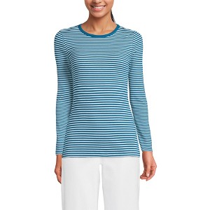 Lands' End Women's Cotton Rib T-shirt - 1 of 3