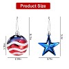 iMountek"24Pcs Patriotic Hanging Ornaments Set - Ball & Star Decor for 4th of July, Christmas, Party Decor"Multicolor - 3 of 4