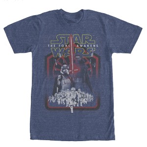 Men's Star Wars The Force Awakens Kylo Ren and Stormtroopers T-Shirt - 1 of 3