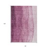 Merlot Blush And Pink Ombre Washable Indoor Outdoor Area Rug - 3 of 4
