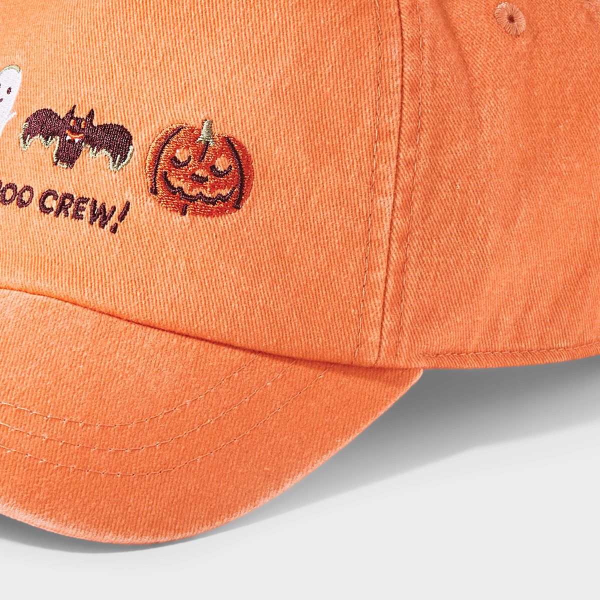 Toddlers' Boo Crew Halloween Baseball Hat - Cat & Jack™ Orange - thumbnail 3