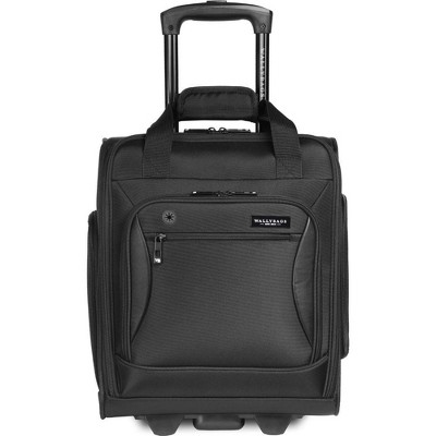 WallyBags Solutions 16 Underseat Bag with Padded Electronics Pockets, Black