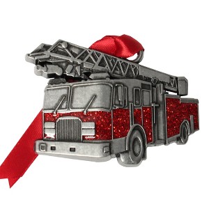 Gloria Duchin Fire Truck Tree Ornament - 1 of 2