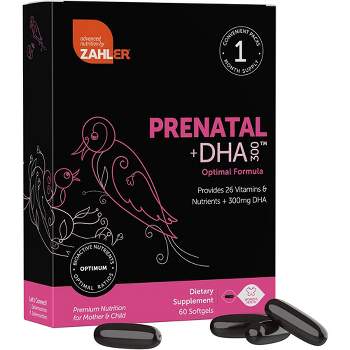 Zahler Prenatal Vitamin with DHA & Folate for Mother & Child - 60 Softgels
