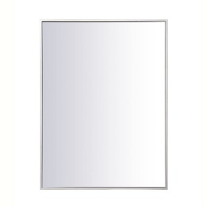 Elegant Lighting Metal frame rectangle mirror 27 inch in silver - 1 of 4