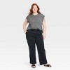 Women's Linen Short Sleeve T-Shirt - Universal Thread™ - 3 of 3