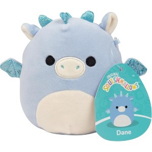 Squishmallows Original 5-Inch Dane The Dragon Plush - Collectible Mini Stuffed Animal Toy - Gift for Kids, Girls & Boys - 1 of 4